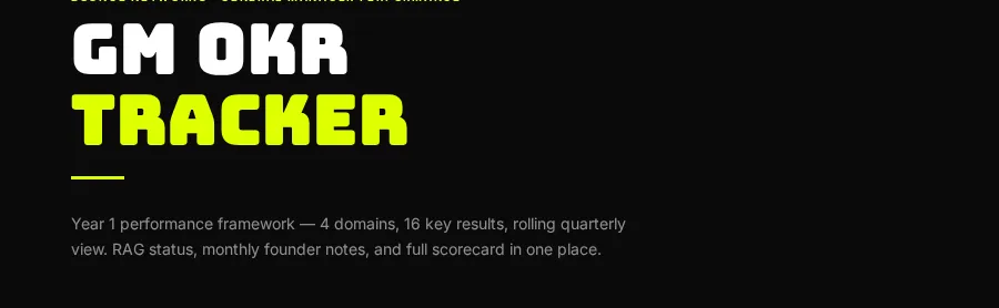 GM OKR tracker